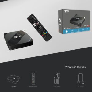 Clone Formuler - QTV IPTV BOX Android 10 Smart 4K + IPTV and VOD (1 Year)